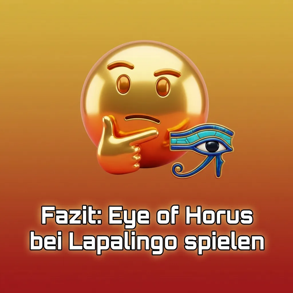 Screenshot der Lapalingo-Seite mit Eye of Horus Slot, ägyptischem Design, Bonushinweis und Desktop- sowie Mobile-Ansicht