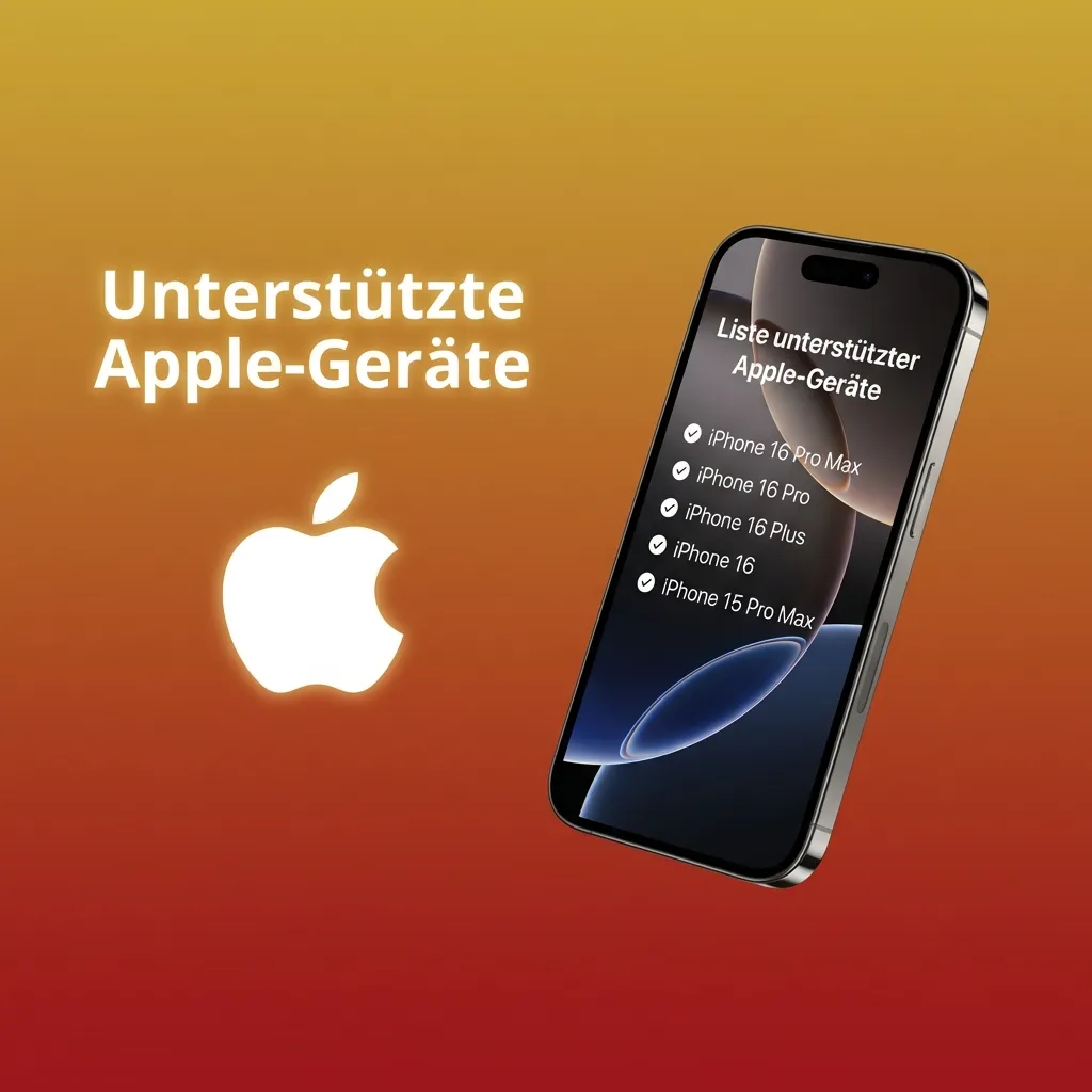 Übersicht unterstützter Apple-Geräte für Eye of Horus PWA, mit iPhones und iPads, iOS 12 oder neuer empfohlen