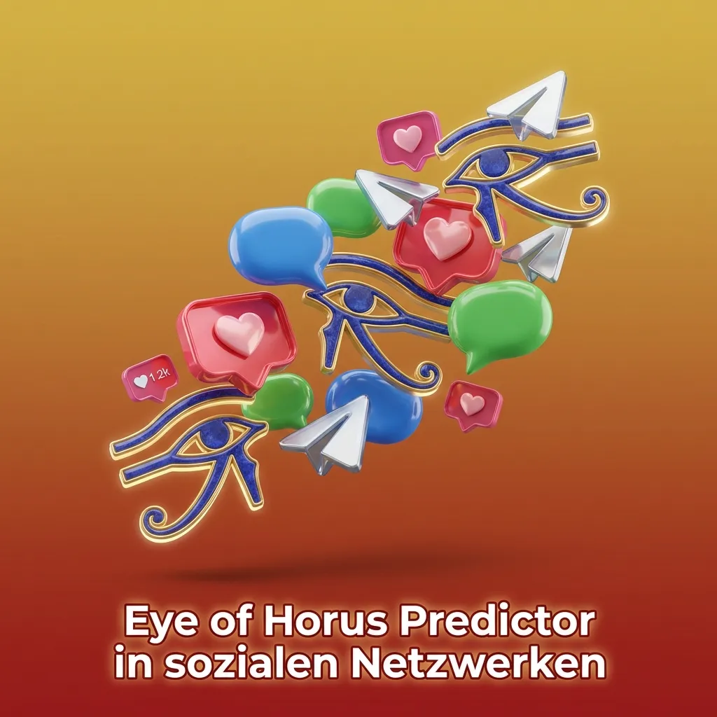 Illustration of social media apps with warning icons about fraudulent Eye of Horus bots, hacks and phishing links