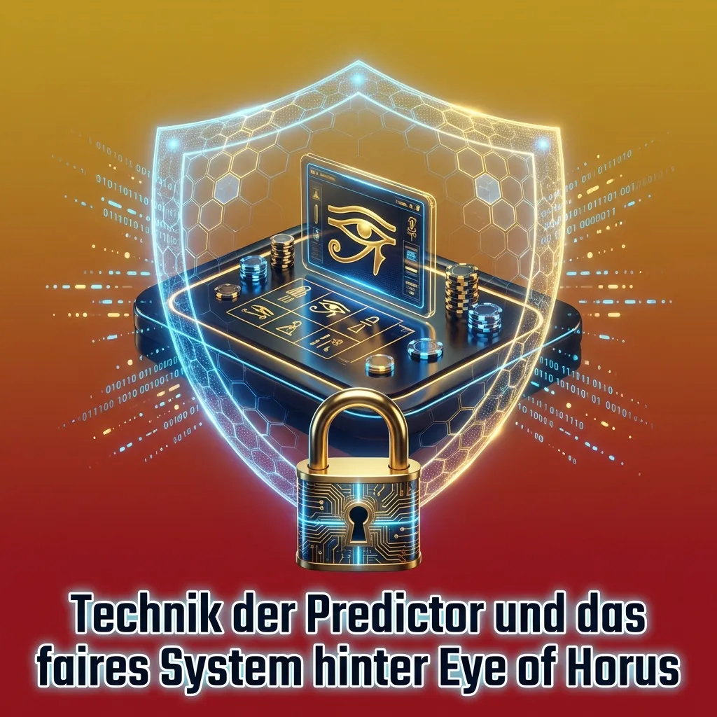 Illustration of Eye of Horus slot, RNG code, and “Provably Fair” symbols highlighting transparency and unpredictable results