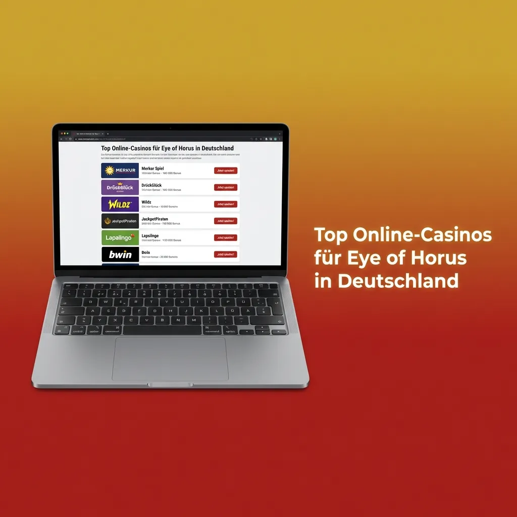 Vergleichsgrafik: Lapalingo und Jokerstar als Top-Online-Casinos für Eye of Horus in Deutschland mit Zahlungsinfos