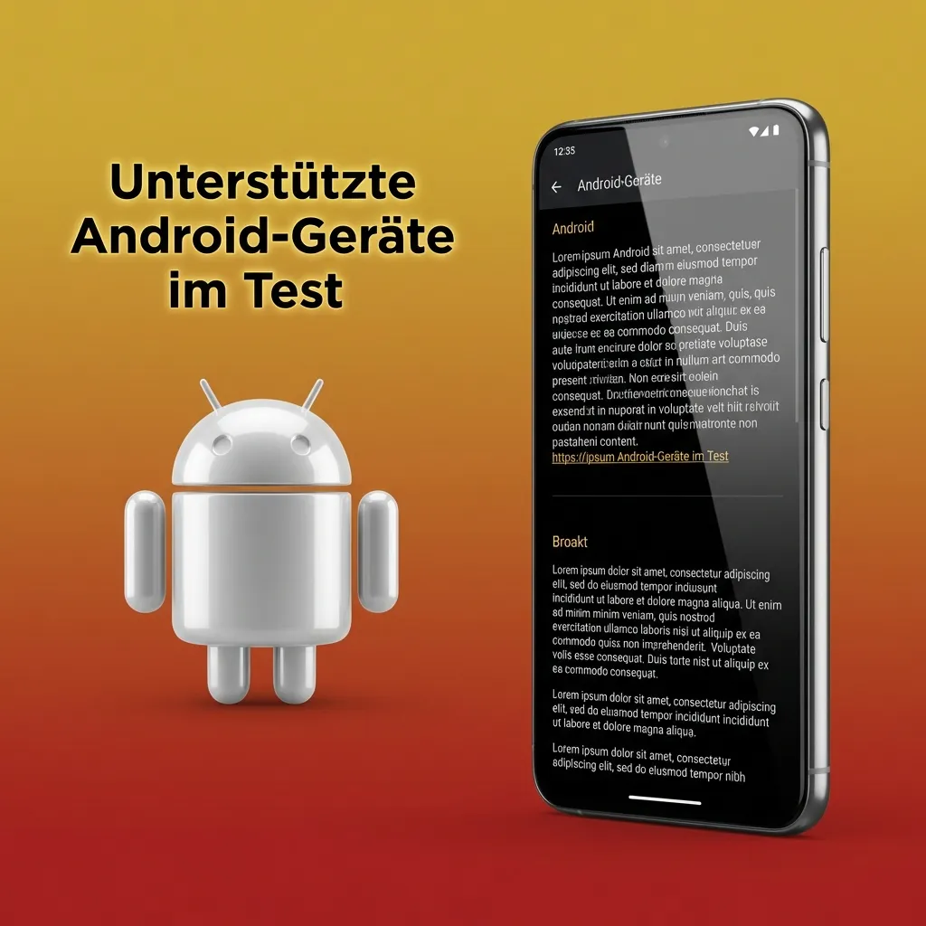 Liste getesteter Android-Smartphones 2020–2025 mit Lapalingo Eye of Horus, von Budget bis Flagship-Geräten